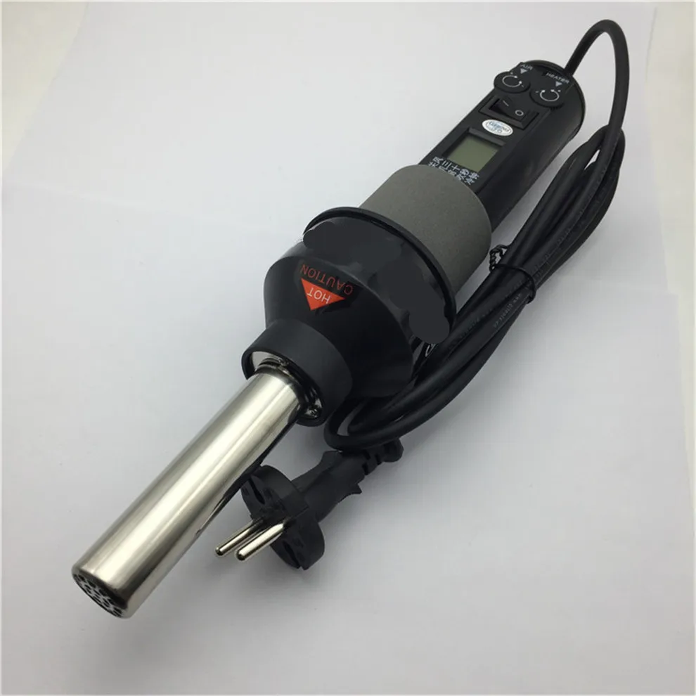 Портативный пистолет горячего воздуха с контролем температуры 850, промышленный фен горячего воздуха с цифровым дисплеем, пистолет горячего воздуха