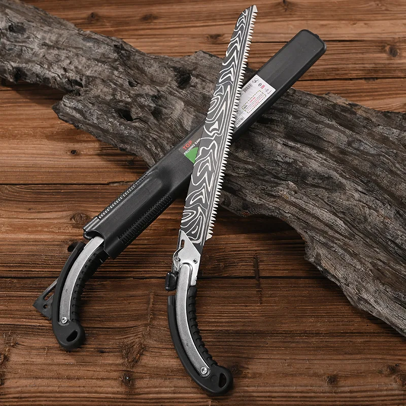 Damascus waist saw pruning saw alternative blade straight saw manual logging saw pruning saw garden saw outdoor hand saw