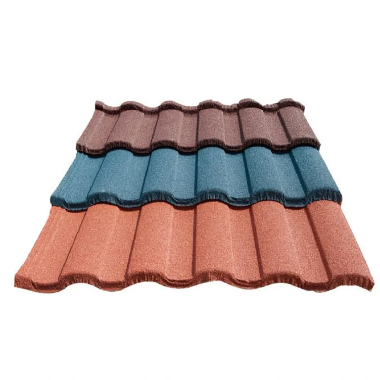 In Stock Spanish Tile Stone Coated Steel Roofing Metal Roof Tile Stone Coated Roofing Tiles