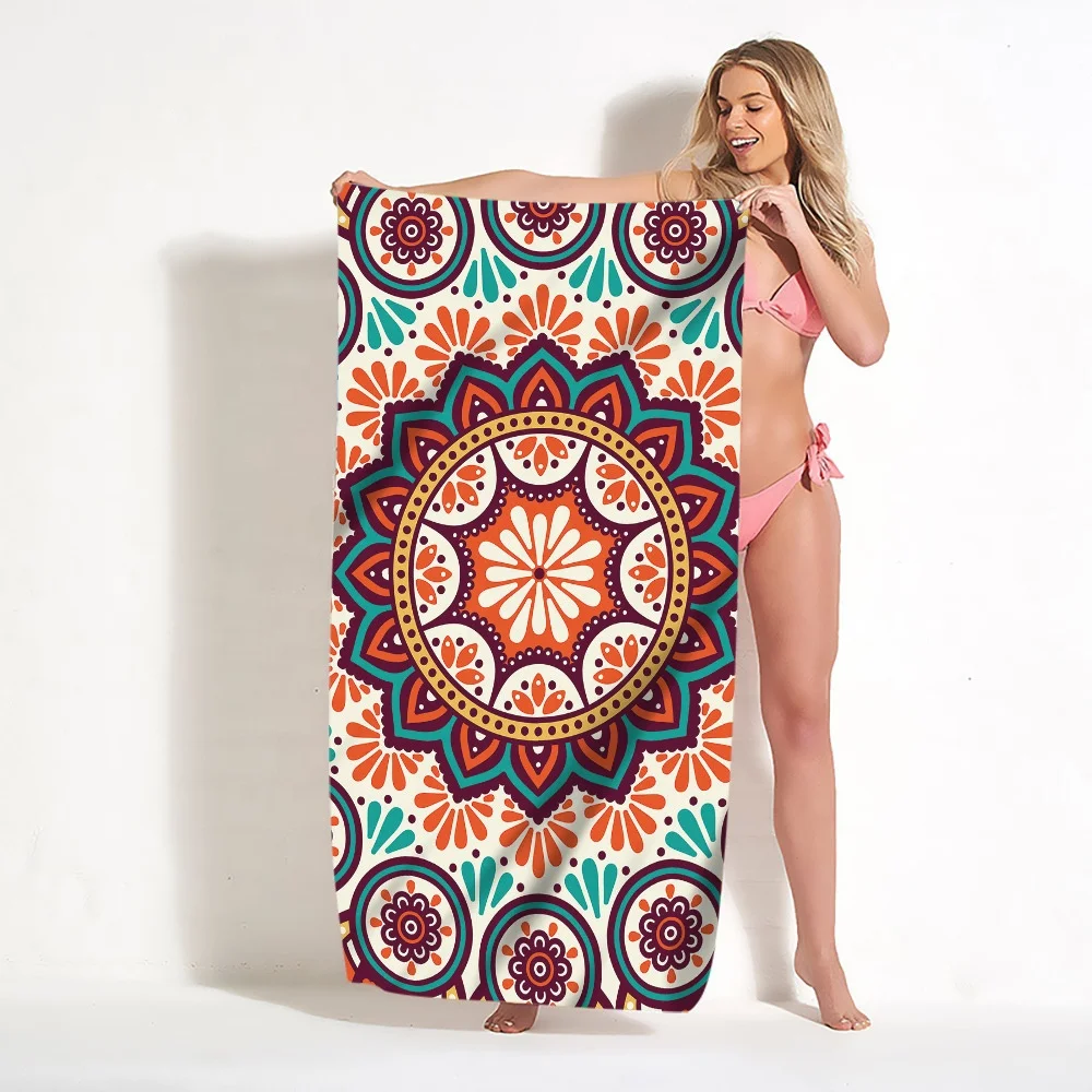 China manufacture small MOQ OEM microfibre sand proof personalized logo beach towel