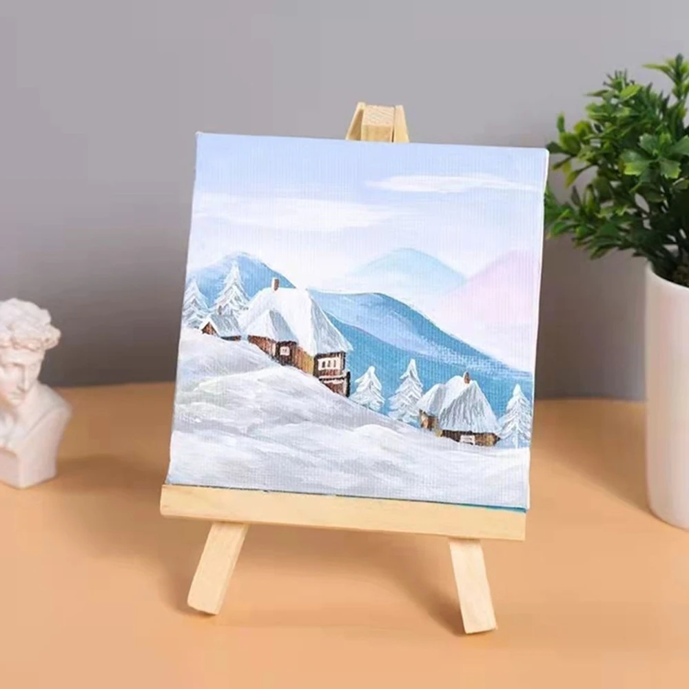 Mini wood display easel for art supplies kids mini easel desktop easel