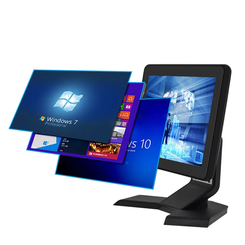 Desktop true Flat HD 12inch Capacitive Touch Panel Industrial LCD display with VGA port Touch screen monitor