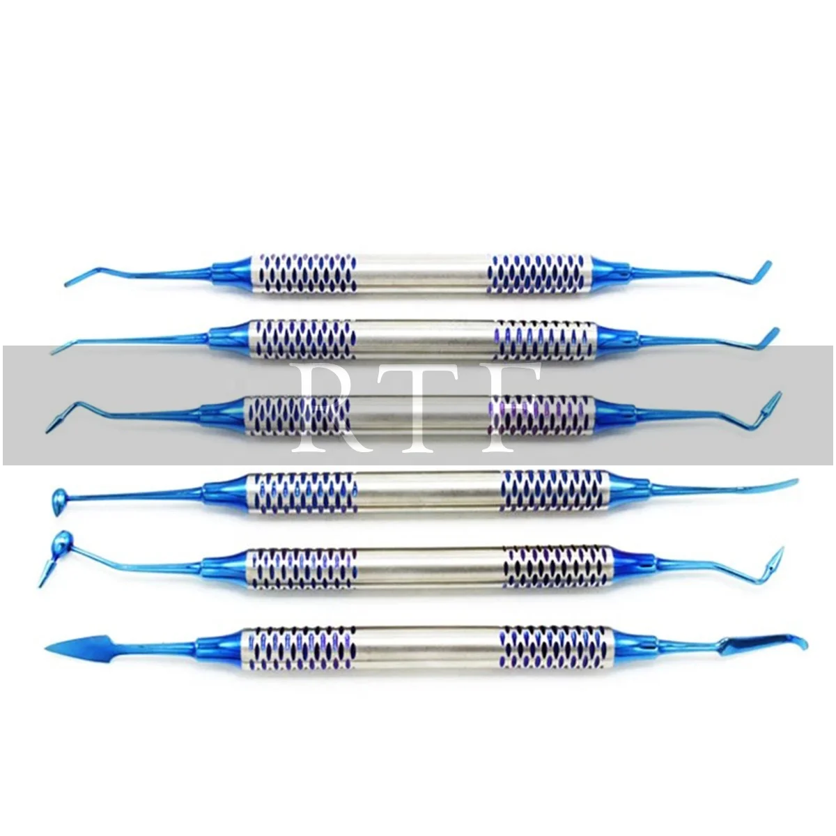 Dental instrument Composite Resin Filling Spatula Titanium Plated Head Filler Set Dental tool set