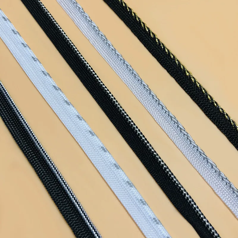 New Gold and silver silk piping tape string roll home textile couch pillow trim teeth with edge strip clothing accessories