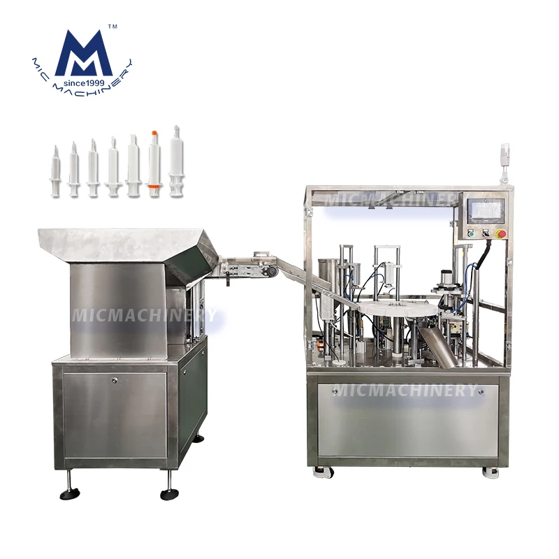 Automatic vacuum oral cockroach veterinary gel plastic prefilled syringe filling machine