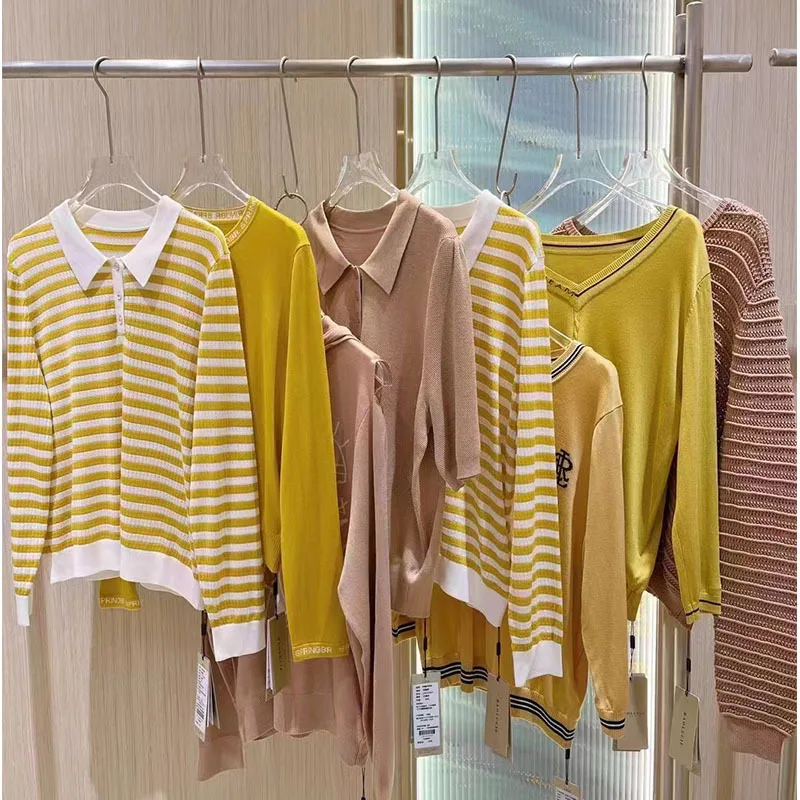 Miscellaneous Wholesale Clearance New Fashion Cashmere Wool Stitching Knitted Sweater