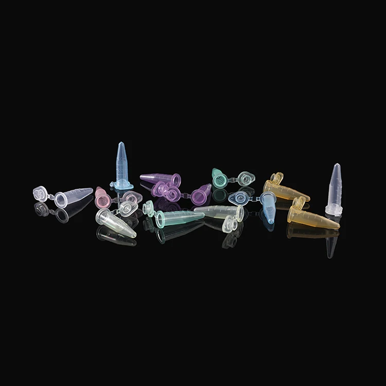 Lab Tube Polypropylene 0.5ml Multicolor Microcentrifuge Tube With Press Cup