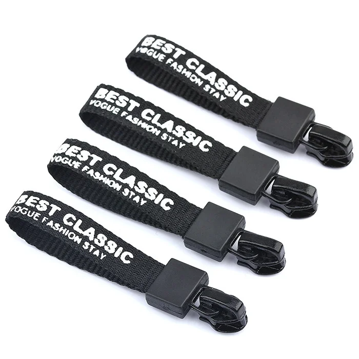 Ribbon printing zipper head 3# 5# zipper head garment case bag sliders for men and women