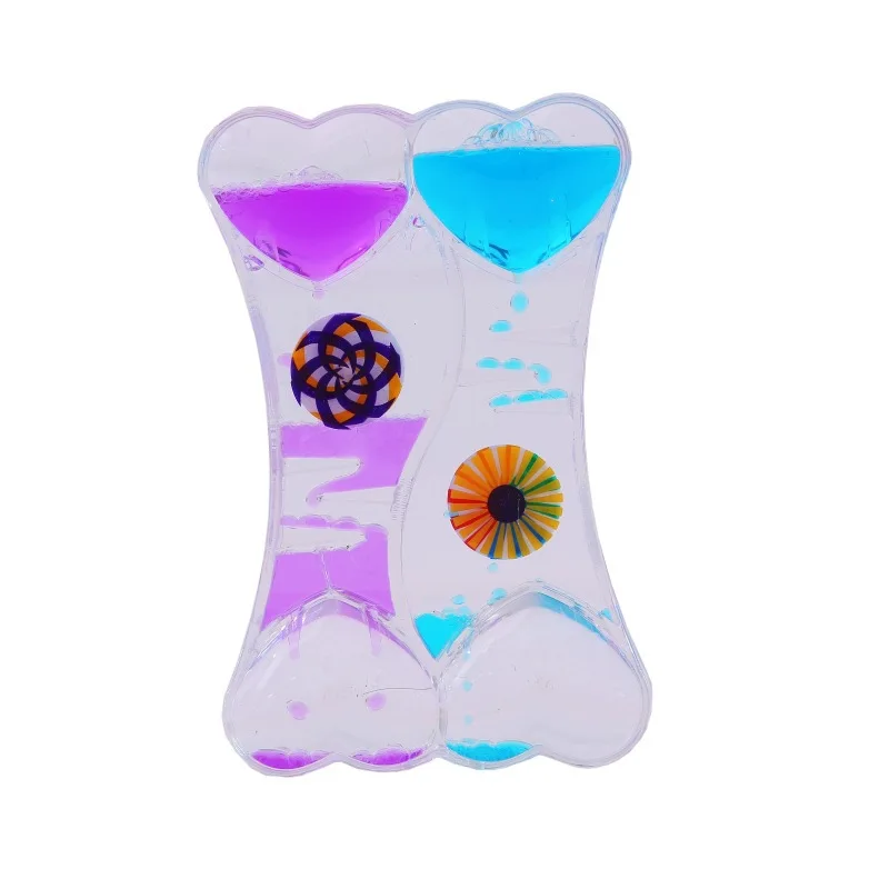 2024 New Style Vacuum oil leak crystal oil drop double heart acrylic decorative work