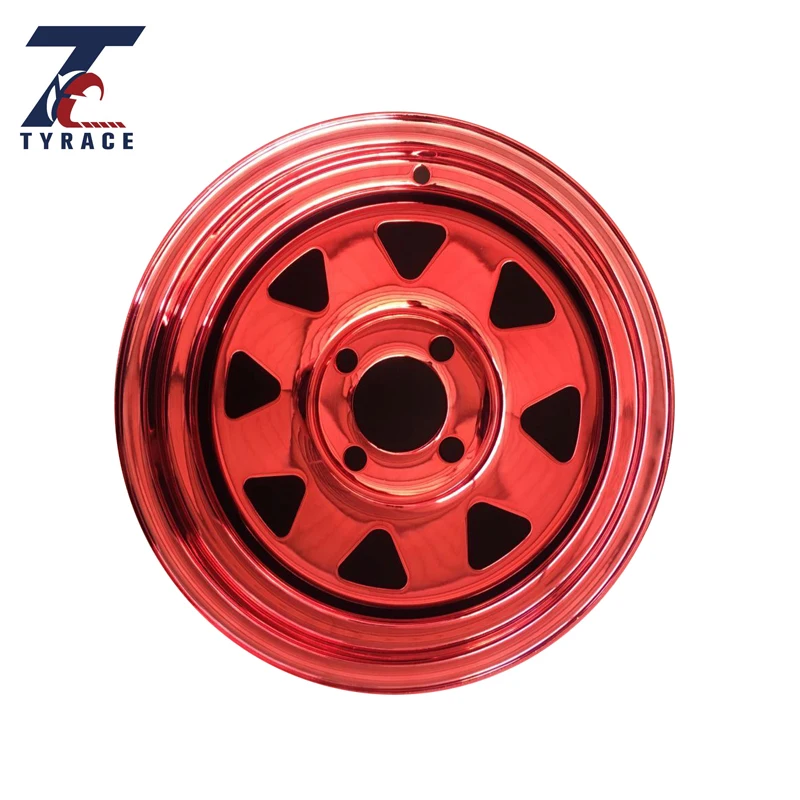 
chromed 4x4 steel wheel rims 