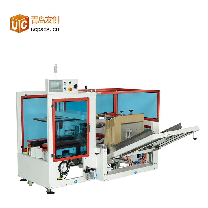 Automatic Bottom Sealer Case Erector Machine Carton Forming Machine