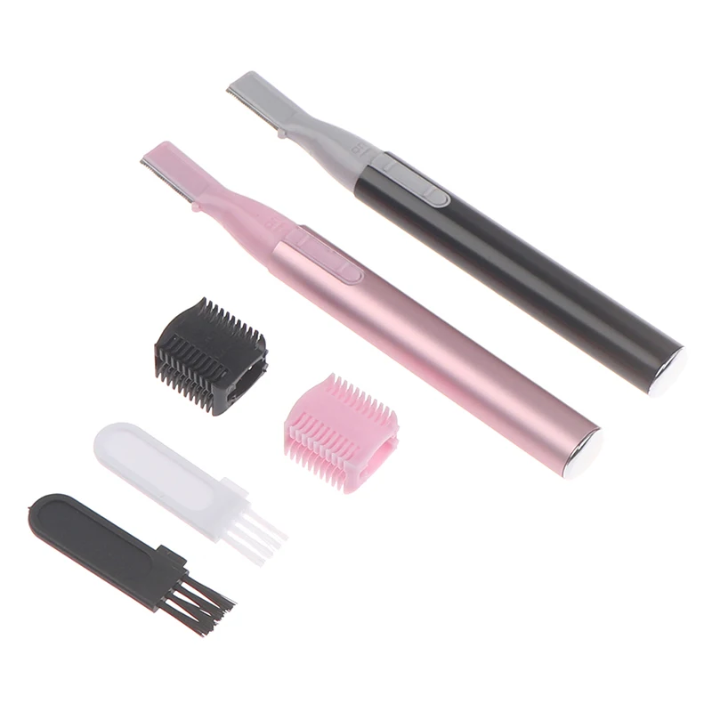 MRY Women Electric Shaver Lady Painless Nose Eyebrow Facial Hair Remover Grooming Kit Stainless Steel Eyebrow Trimmer Razor