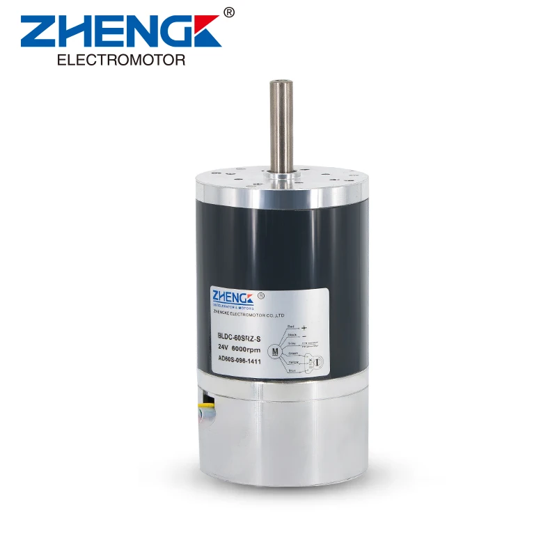 ZhengKe 60 мм BLDC 60S-S 12 В 24 В бесщеточный двигатель 6 или 8 линий