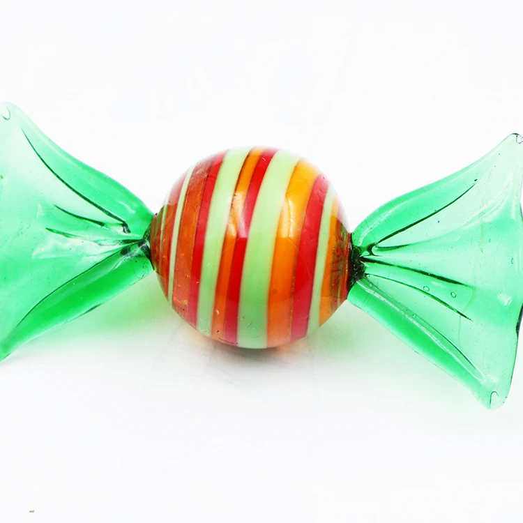 Rainbow Colored Glass Candy For Christmas Decoration