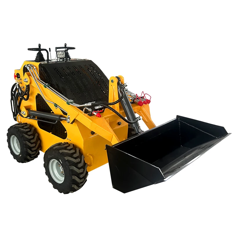 EPA Multifunctional Crawler Compact Skid Steer Loaders Diesel Wheel and Front Loader with Bucket Attachments Mini Skid Loader