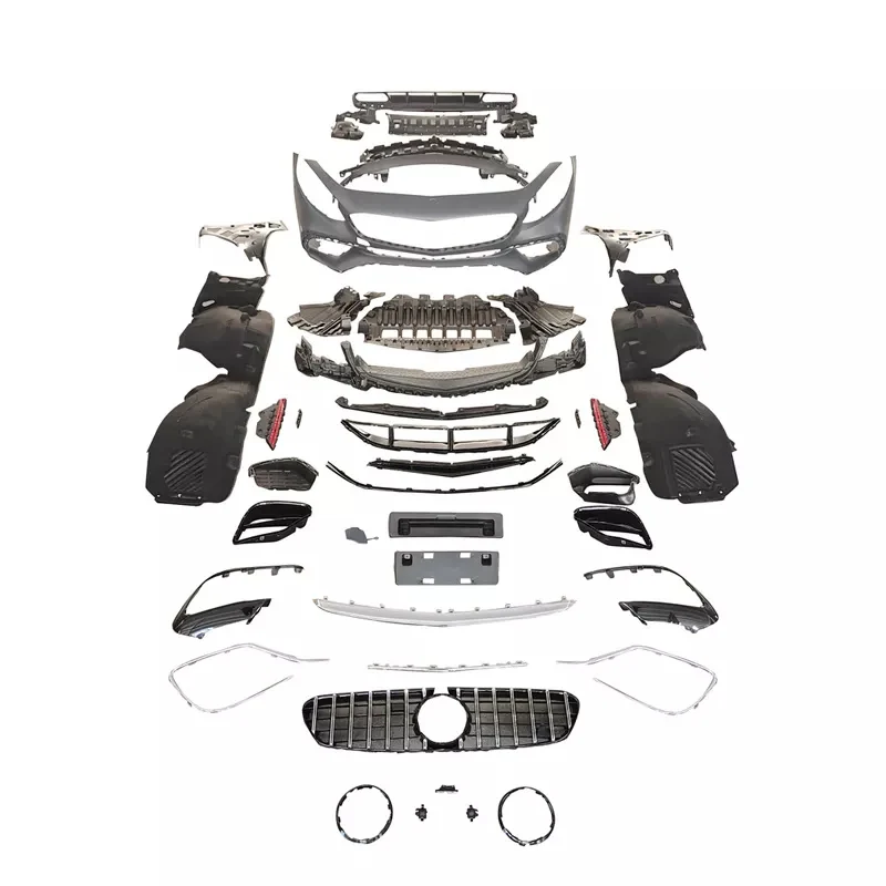 Facelift Front/Rear Bumper  Front Grille   Bodykit For Benz S S400 S450 S500  Class W217 2015-2021 To S65 Coupe Body Kits