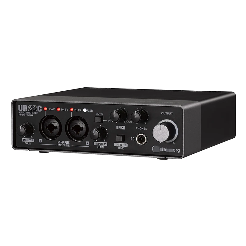 
UR22C Professional Studio Sing Music Live Recording Guitar band USB Audio Interface Sound card 