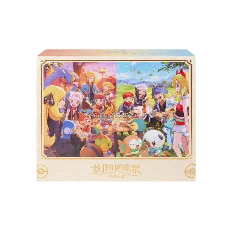 Оригинальные подлинные Pokemoned PTCG открытки китайская 2 годовщина сбор друзей Эксклюзивная подарочная коробка poke mon pokemones Cards