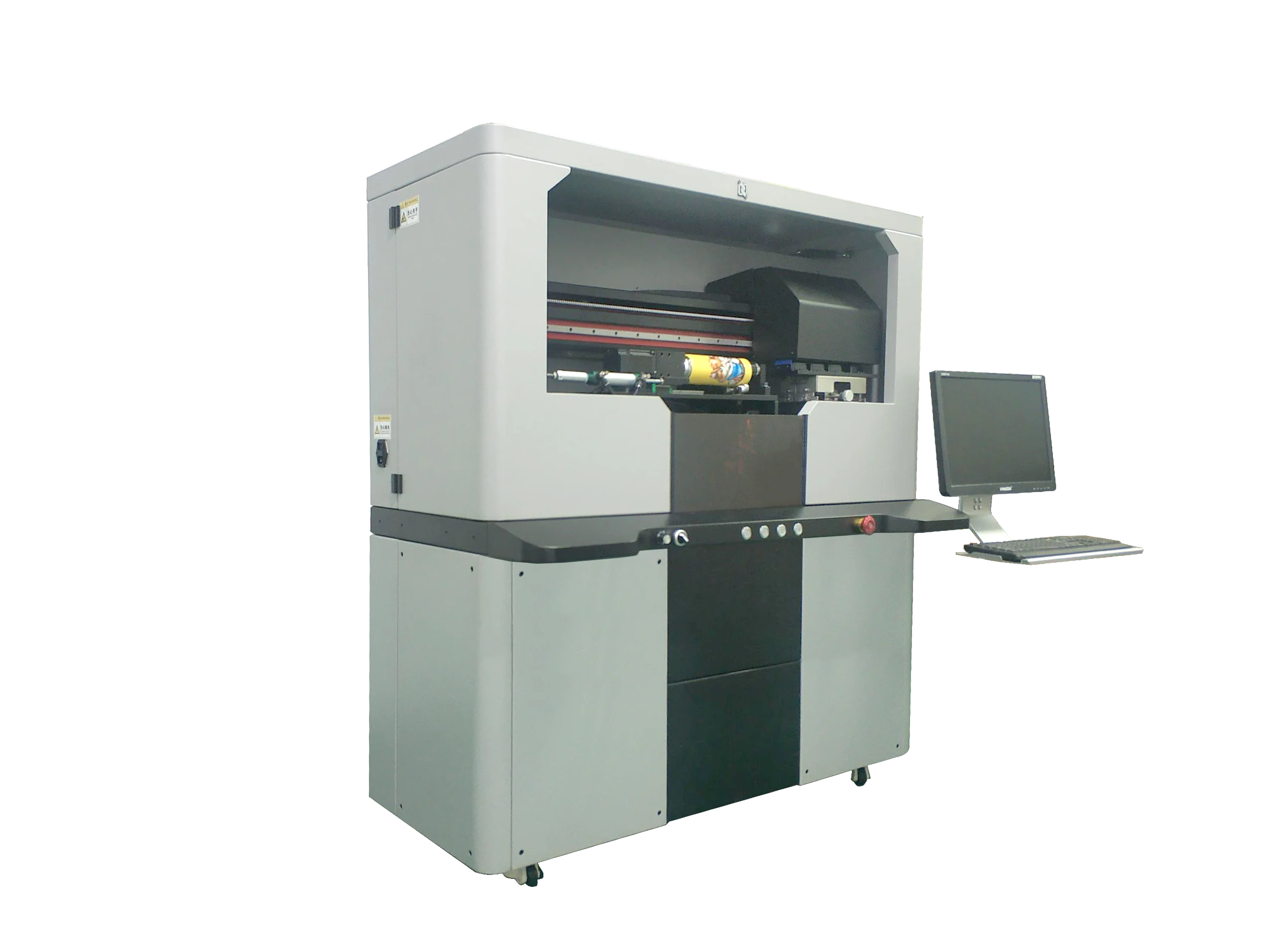 DOMSEM 2023 NEW Ultra High Speed Bottle Cans Glass Printers with 3*i1600 /G5i Series Printhead  Uv Printers with Varnish
