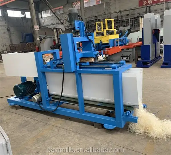 Automatic Horizontal Cutting Wood Wool Making Machine / Wood Excelsior Cutting Mills