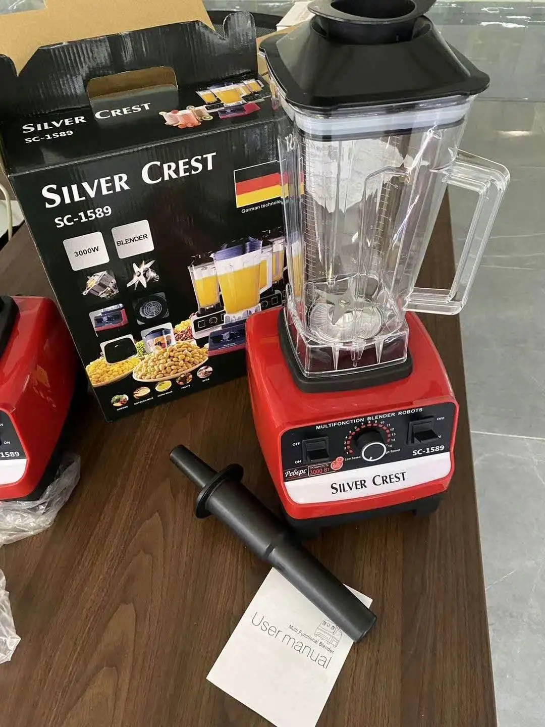 High Speed SILVER CREST Electric Blender Copper OEM Traditional stainless Steel Motor