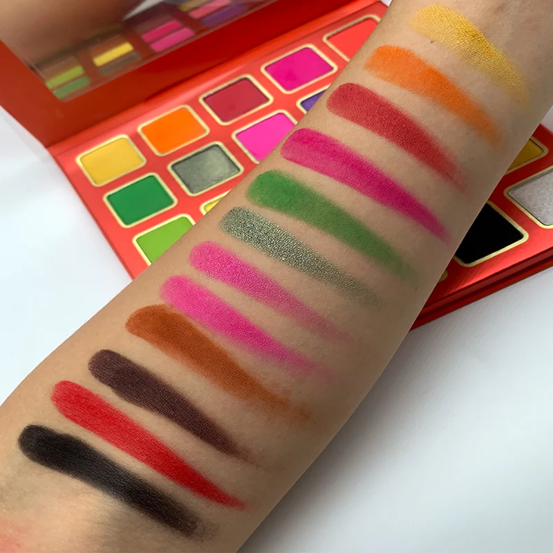 High Quality 25-Color Eye Shadow Makeup Palettes Private Label Talc-Free Eyeshadow with Matte Shimmer Finish High-Pigment Powder