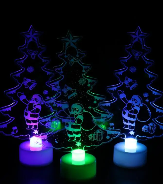 
2020 hot sale LED flashing luminous christmas santa snowman toys 