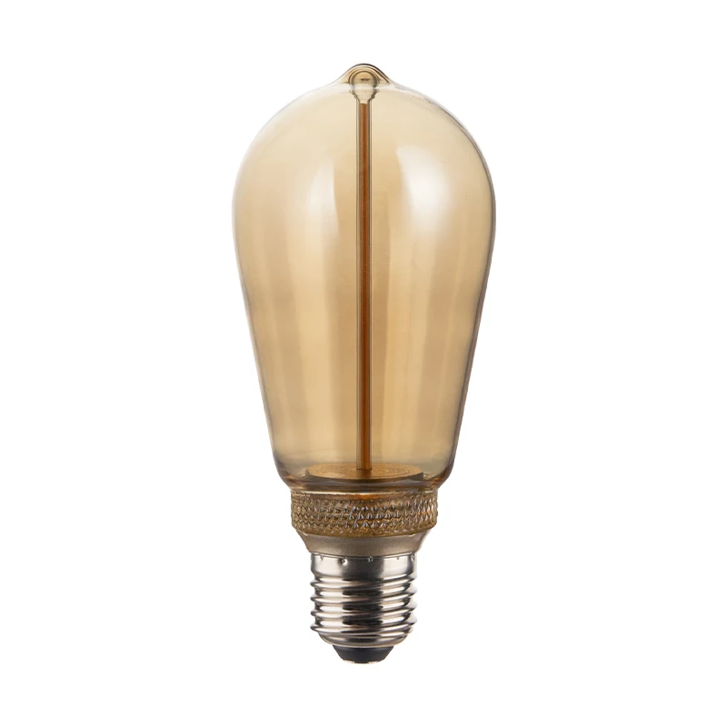 New Product One Series 220v 120v 3.5w House Decor Lights E27 St64 Unique Light Bulbs Dimmable Led Filament Bulb