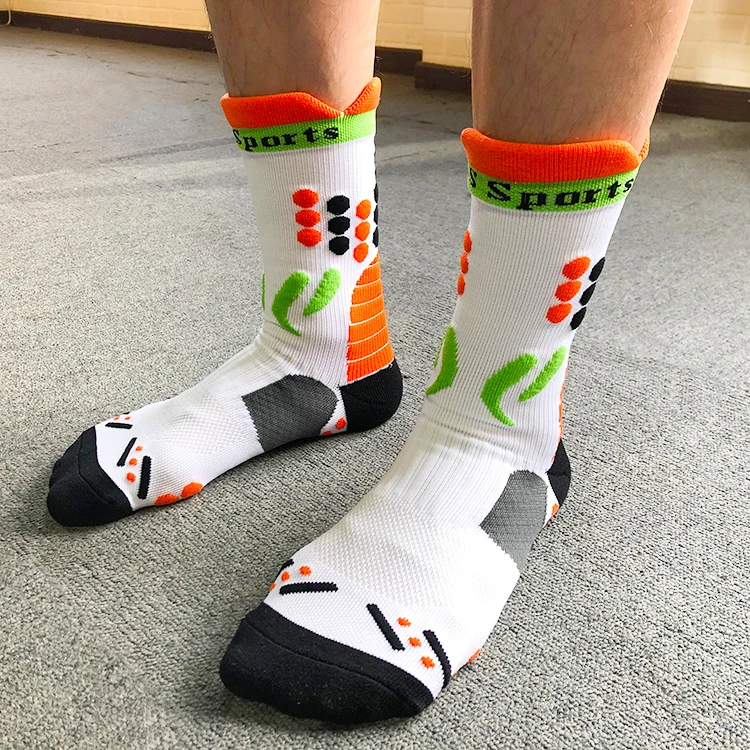 Extra Long elite performance custom logo football thigh high compression padded socks