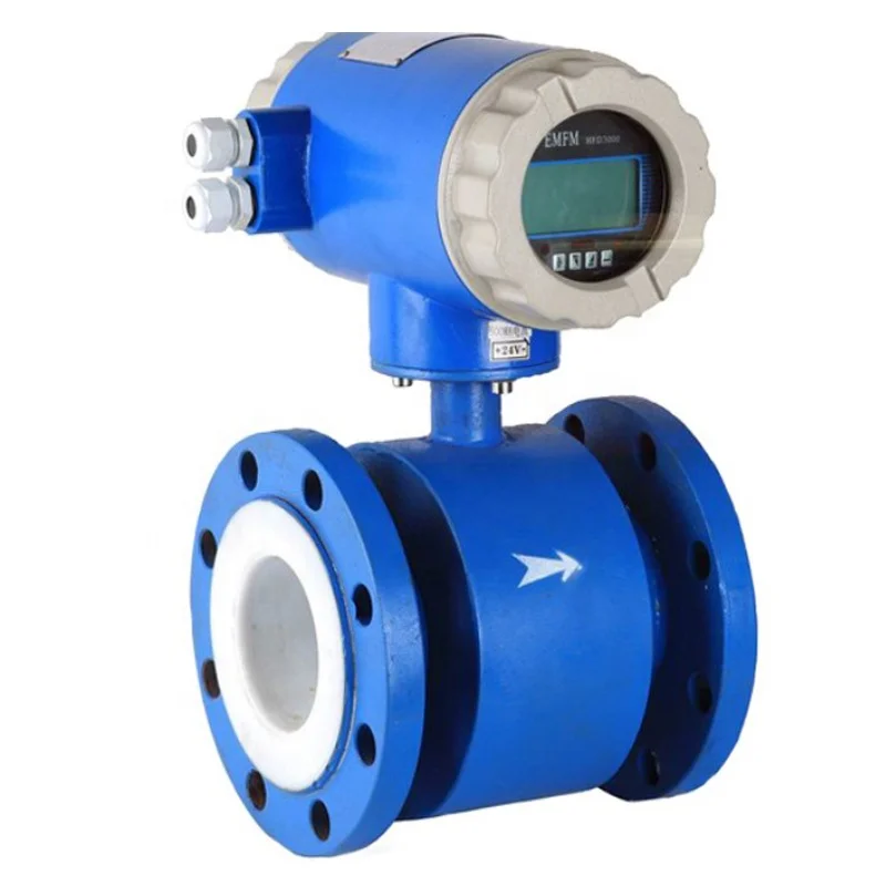 Integrated Magnetic Flowmeter Caudalimetro dn100 8 inch RS485 Digital Water Electromagnetic Flow Meter