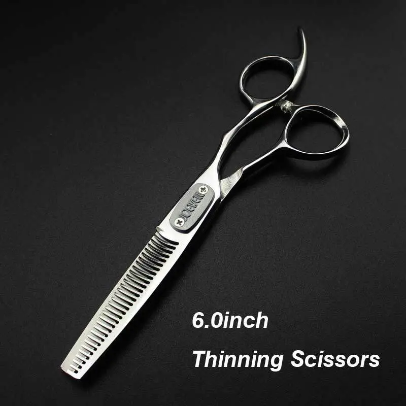 Free shipping JOEWELL 6.0 inch right hand stainless steel  hair scissors cutting / thinning scissors