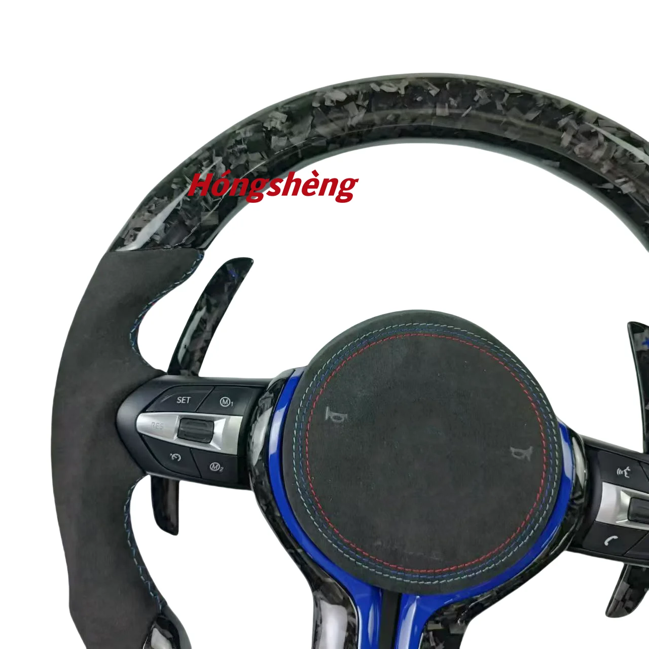 Для BMW F10 F20 F30 F34 F80 E46 E90 M3 новый индивидуальный спортивный кованый руль из углеродного волокна с плоским дном