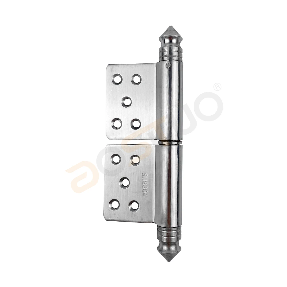 Door hardware stainless steel 5 inch welding door hinge 360 degree lift off detachable door gate hinges with heavy duty