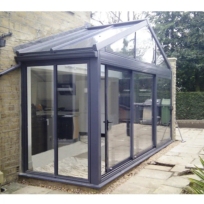 FCBM solarium free standing aluminium glass sunroom garden veranda sun room