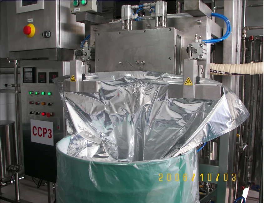 Kingwish Factory Large capacity juice paste puree aseptic bag in drum filling machine/ BIB aseptic filler