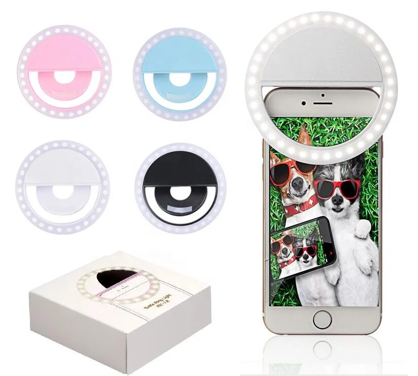 Popular Selfie Light Ring New Portable Phone Selfie Flash Ring Beauty Fill Light Lamp Led Selfie Ring Light For Phone