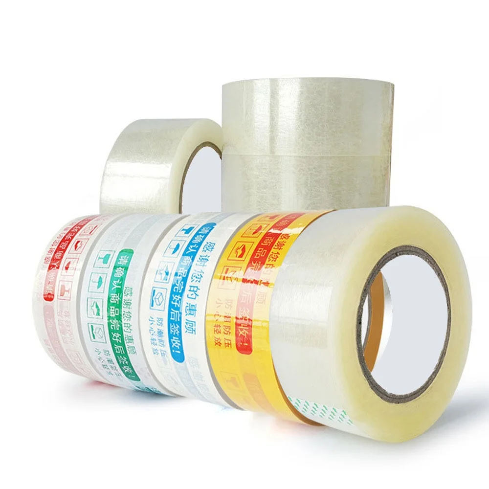 Customised Shipping  Tape 48mm Sealing Bopp Clear Packing  Fragile Adhesive Tape Opp Jumbo Roll