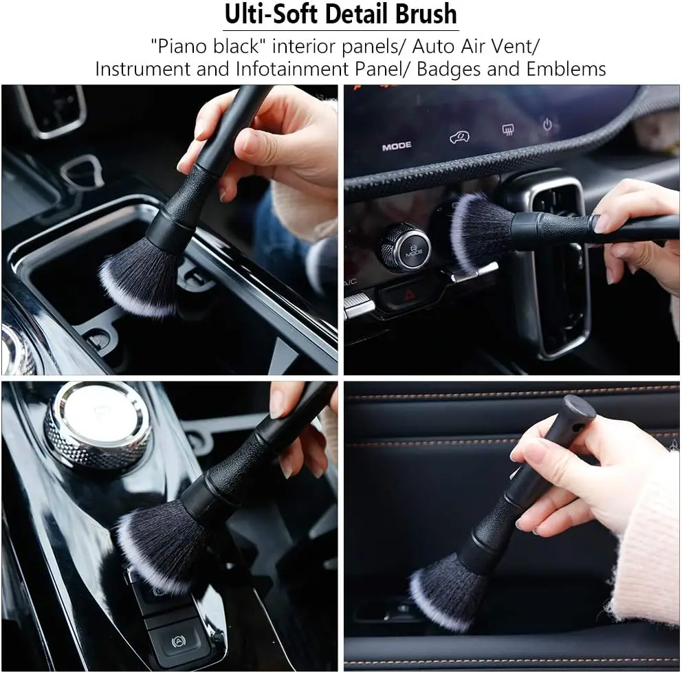 Car Interior Brush Detailing Brush Car Cleaning Brush Interior Dust Removal Car Dashboard Cleaning Accessories