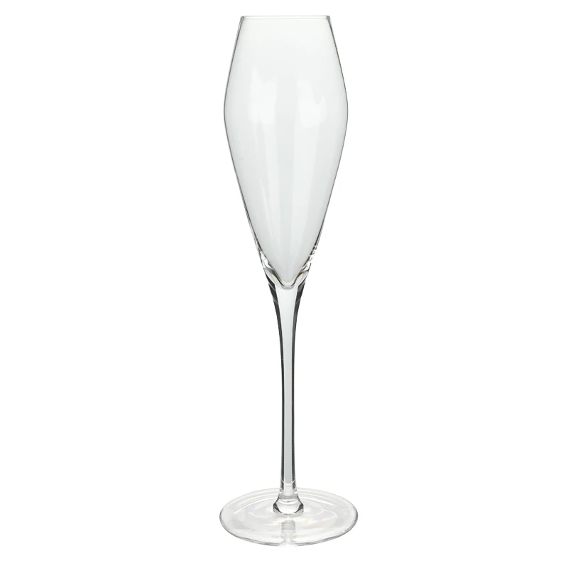 European style lead-free tulip style champagne flutes crystal glasses brandy wine drinking glass for wedding party