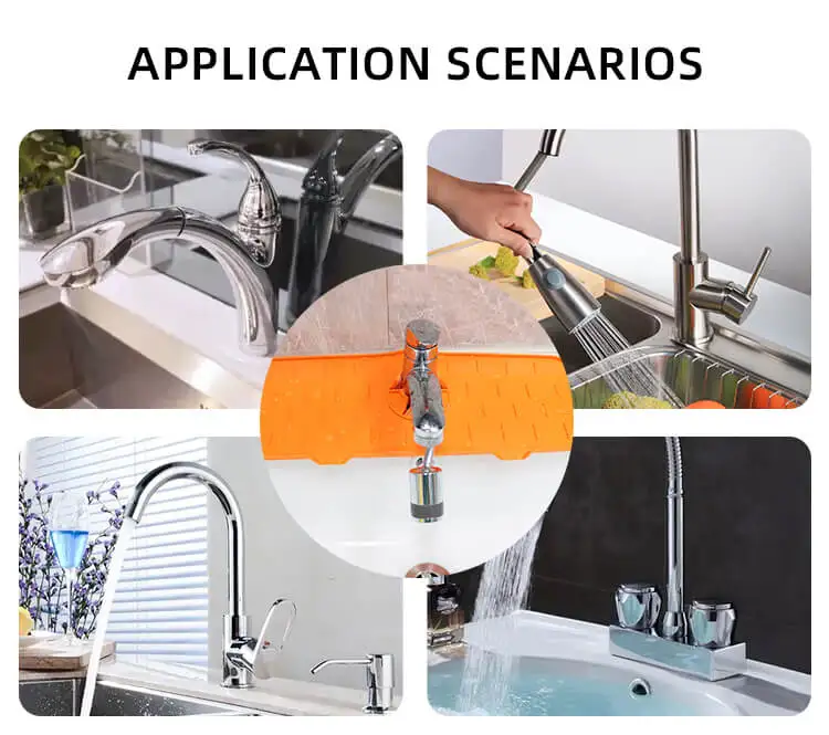 New Arrival Water Drip Catcher Tray Kitchen Sink Splash Guard Drain Pad Thick Silicone Faucet Mat