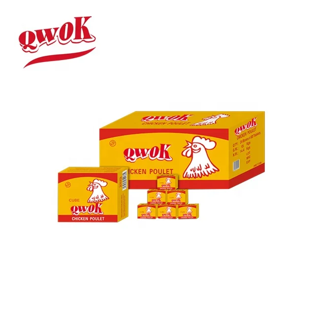 Qwok Seasoning 4g*10*200 Halal Shrimp Fllavour Bouillon Cube Stock Cube