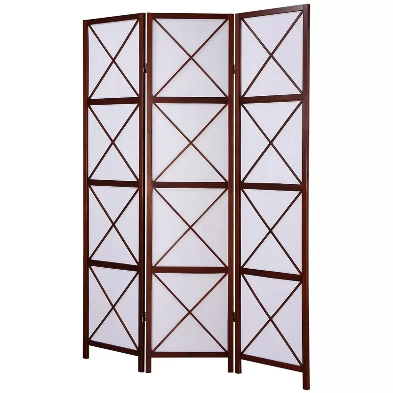 High Quality 3 - Panel Solid Wood Folding Room Divider