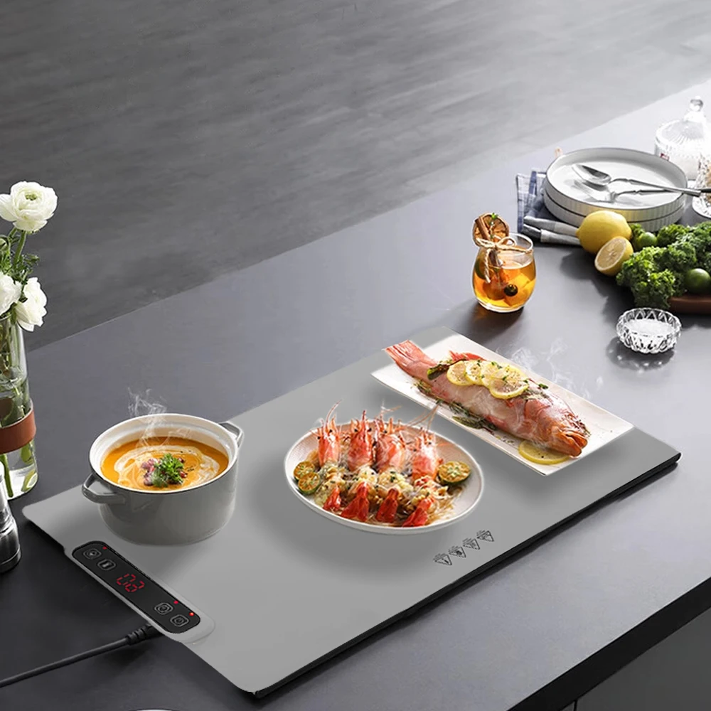 Silicone heating mat flexible folding multifunctional temperature regulating table mat warming mat for food