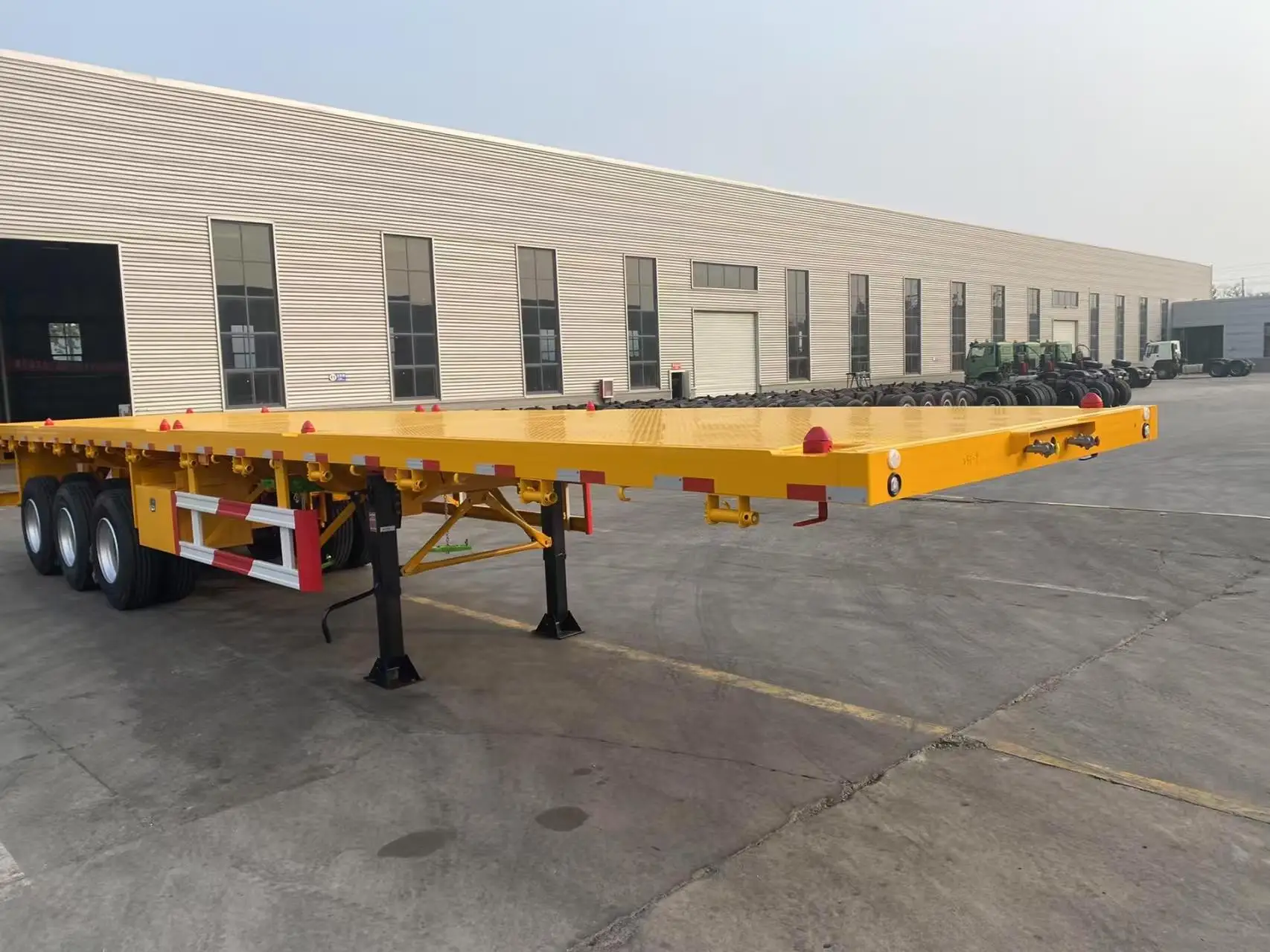 2024 GHANA Local Factory Truck Trailer 3 Axle 40ft Container Semi Trailer