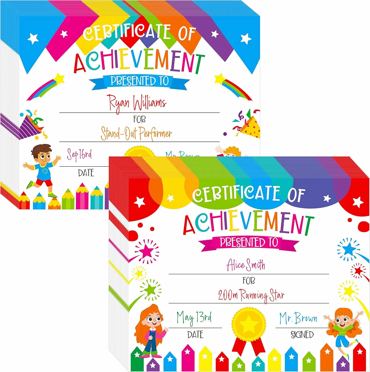 Kindergarten Diploma Certificate Kindergarten Graduation Award Certificate for Kids
