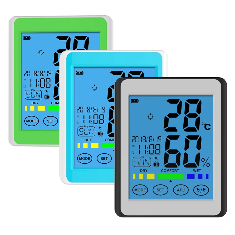 CH-913 Alarm Clock Thermometer Hygrometer Weather Station Humidity Meter For