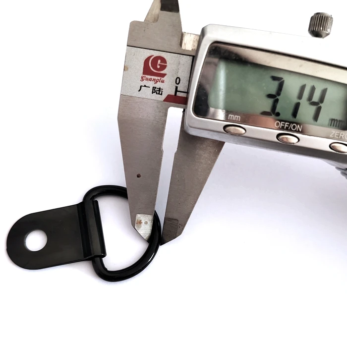 Small Stainless Steel D-Ring Tie Downs D Rings Anchor Lashing Ring for Loads on Case Truck Cargo Trailers RV Boats