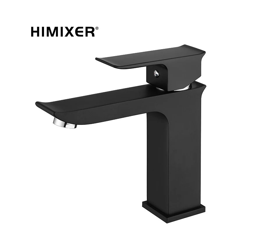 Отличное качество, Лидер продаж, латунный матовый черный смеситель для ванной комнаты