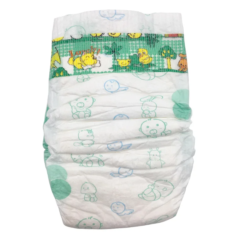 OEM Cheap cotton disposable baby diaper from China factory