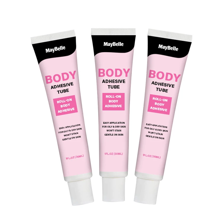 Customized Label 30ml Cosmetic Body Glue Tape Long Lasting Body Adhesive Glue Washable Body Glue For Clothes